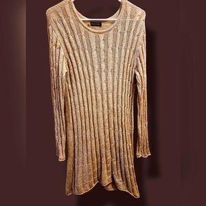 Women's Volcom Sweater Dress - Size Small - Tan/Beige